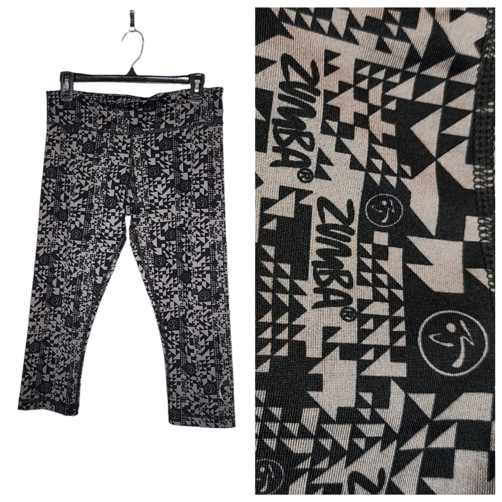 Zumba cropped‎ leggings.  Size medium